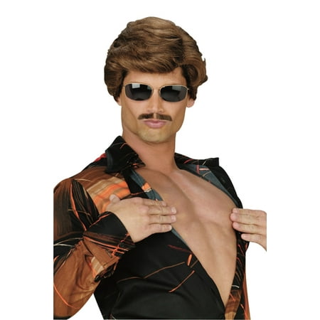 Man Adult Wig - Leading Man Brown Wig Adult Halloween Accessory