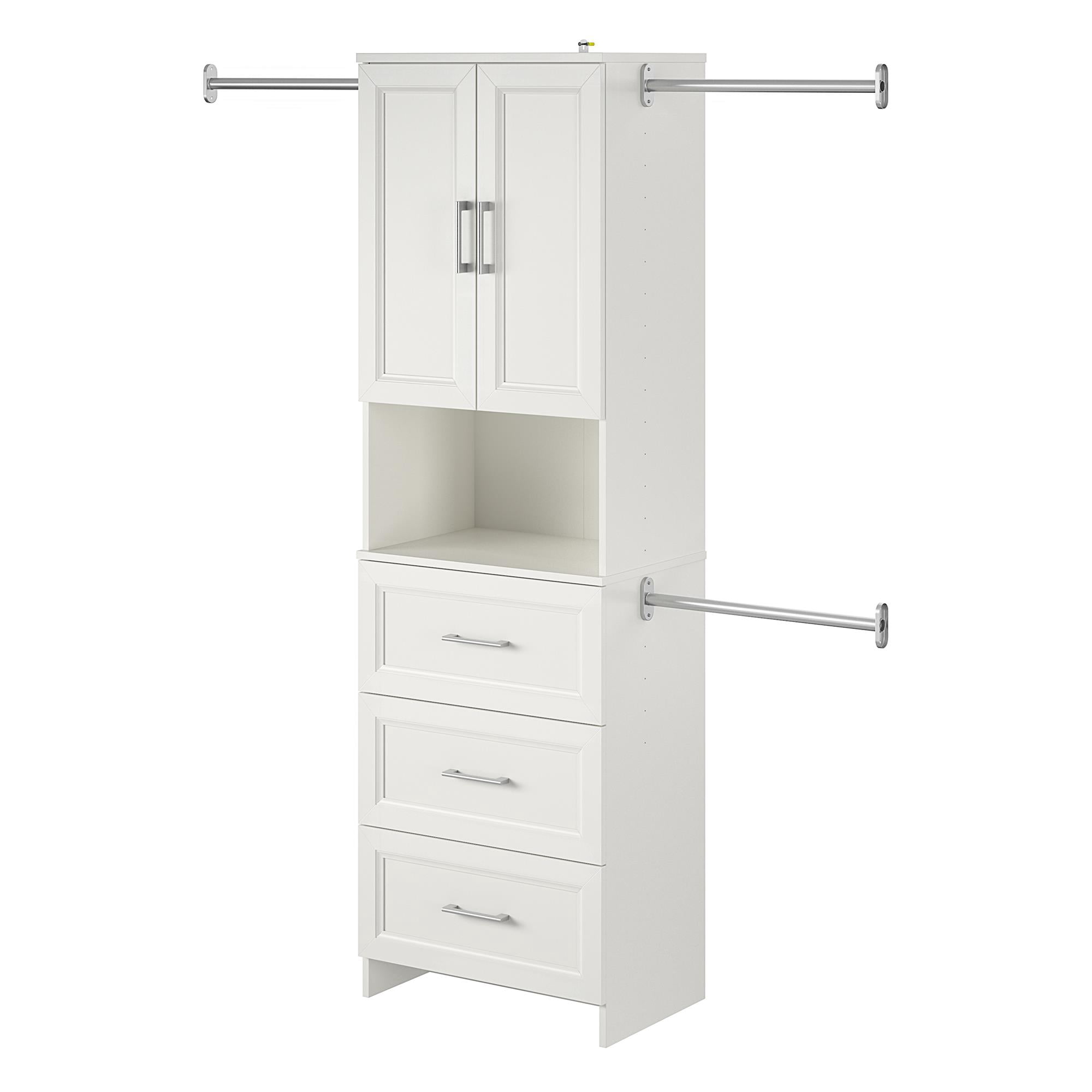 Nevaeh Ridge 3 Drawer Closet Storage, White