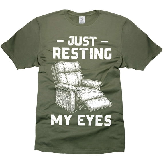 Mens Resting my eyes t-shirt nap shirts sleeping funny tee birthday gift fathers day dad gift shirt