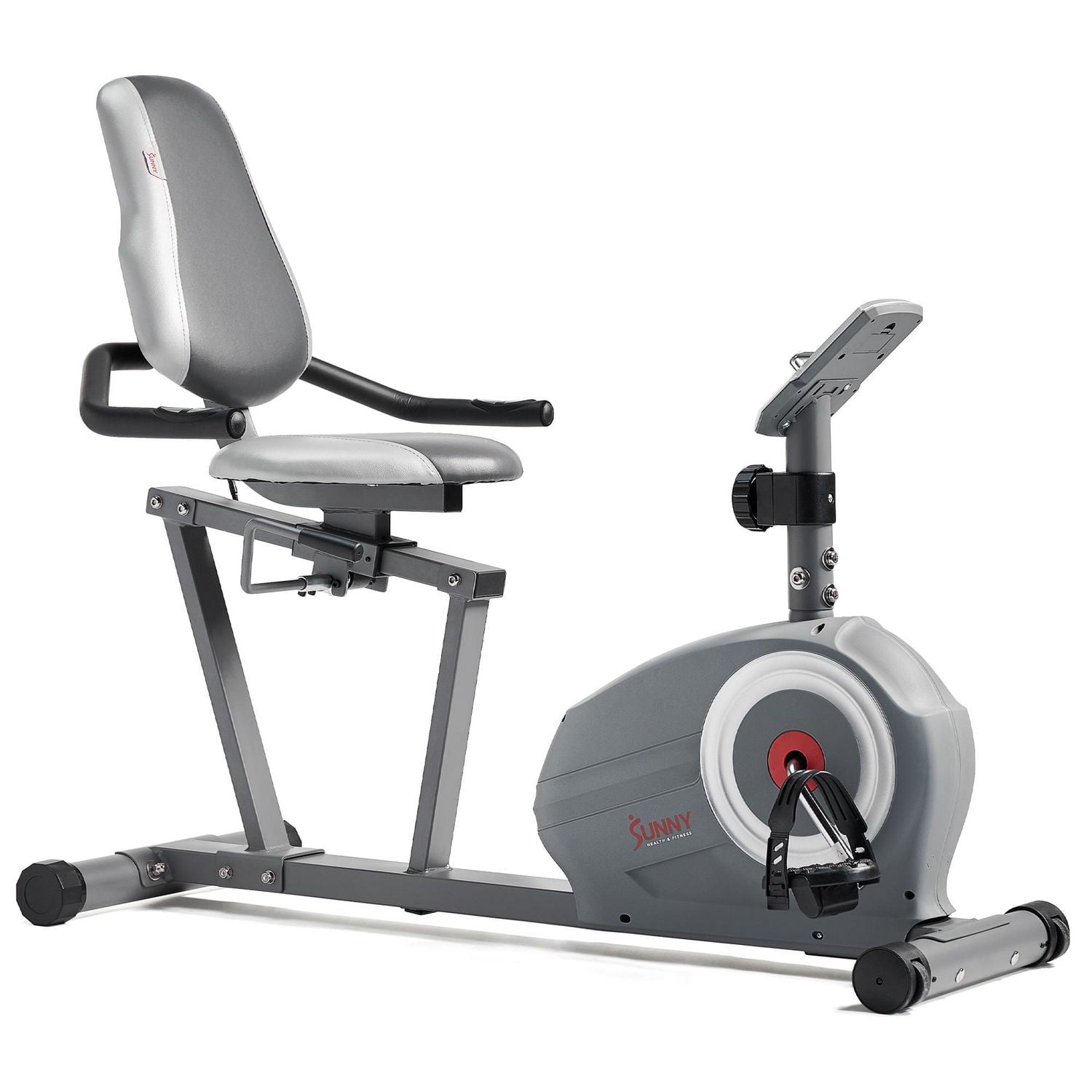 Sunny Health & Fitness Essentials Series Vélo couché magnétique intelligent avec connectivité Bluetooth améliorée Exclusive SunnyFit® App - SF-RB422003