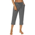 thumbnail image 5 of WQD Women’s Capri Sweatpants Yoga Pants Loose Workout Joggers High Waist Drawstring Flare Leggings Lounge Pajama Capris Pants with Pockets for Summer (Available in Plus Size), 5 of 7