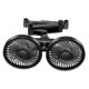 thumbnail image 3 of Ventilador doble para asiento trasero de coche, ventiladores de refrigeración para automóvil, ventilador USB para coche con 3 velocidades ajustables y Negro, 3 of 8