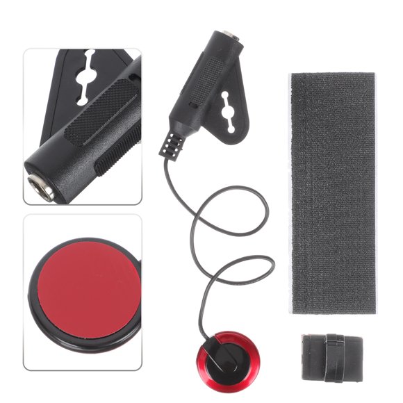 Phenofice Acoustic Guitar Pickup Active Guitar Pickup Red 1Set for Practice Music