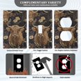 thumbnail image 3 of Yayeee Blank Wall Plate Cover 1-Gang 4.5"x2.7" Home Unused Decorative Outlet, Cows and Flowers, 3 of 7
