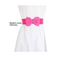 thumbnail image 7 of INSPIRE CHIC Women's Bowknot Elastic Belts, 2.4" Width Elegant Cute Stretchy Cinch Waistband for Dress Wedding 24 - 32" Fuchsia, 7 of 7