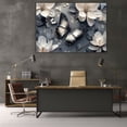 thumbnail image 6 of Mudket Wall Art Framed Ready to Hang Butterfly Floral Canvas Print, Modern Floral Wall Decor Artwork for Bedroom Living Room Office, Minimalist Botanical Wall Pictures - 12"L x 8"W, 6 of 10