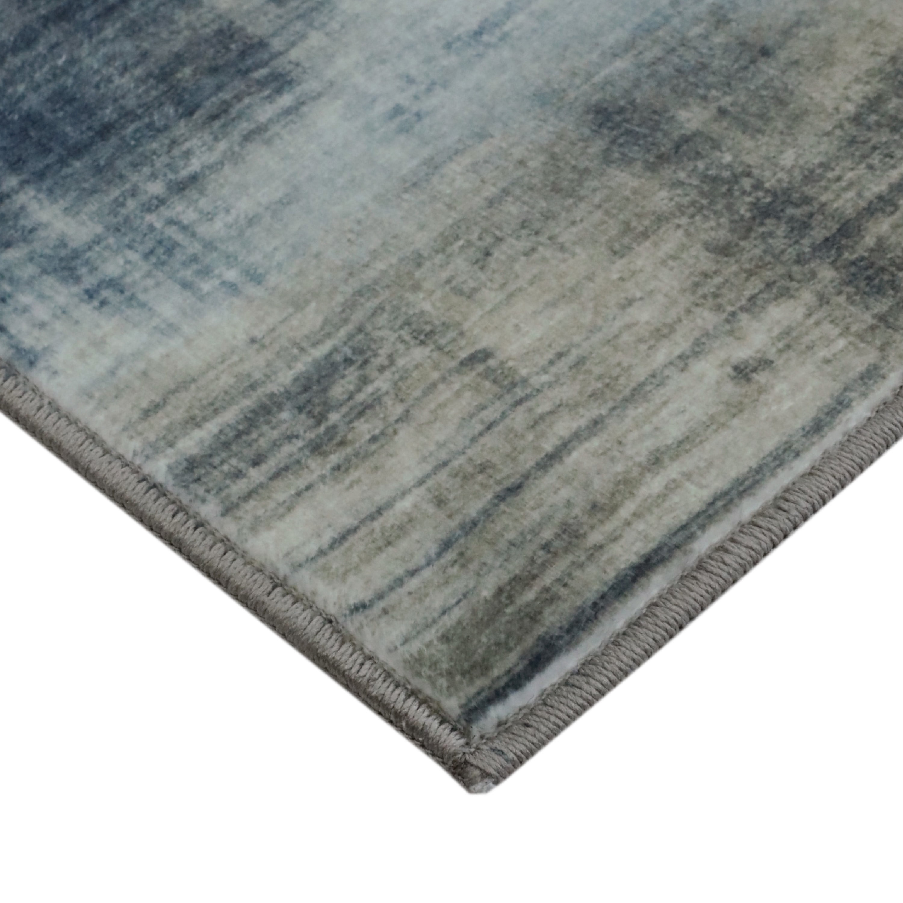 Washable Skid-Resistant Runner Rug Geometric Taupe 24" x 72"