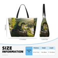 thumbnail image 3 of Rocae Deep Forest Stone Green Dragon for Large Women's Waterproof Beach Bag Tote with 7 Pockets Pool Bag for Travel Gym Vacation, 3 of 6