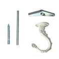 Hook Kit White Finish Hanging Ceiling Hook Pack Of 2 Coat Hooks Hooks