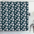 thumbnail image 1 of Ambesonne Magnolia Shower Curtain, Japanese Sakura Flower, 69"Wx70"L, Pale Pink Dark Blue, 1 of 3