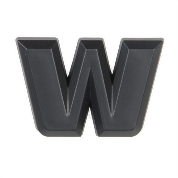 Pilot IP-555WMB 2.5 in. Automotive Emblem Letter W, Matte Black