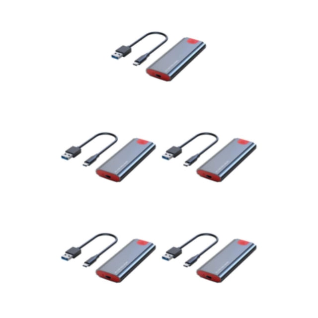 Sidaley Caja SSD M.2 NVMe USB3.1 10Gbps HDD Box USB-C Adaptador externo M2 sin herramientas Disco duro Protocolo dual Gris con cable A-C Type2 NO2