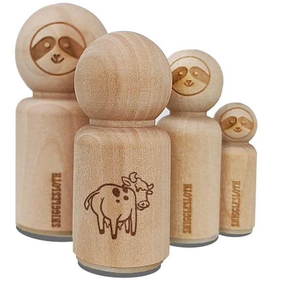 Cheeky Cow Butt Rubber Stamp for Scrapbooking Crafting Stamping - Mini 1/2 Inch