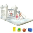 thumbnail image 6 of 13.7 FT  White Bounce House with Blower Jumping Castle with Slide & Ball Pit for Kids (Oxford Material), 6 of 7