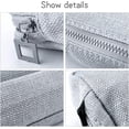 thumbnail image 5 of Unique School Pencil Case Small Pocket Pencil Case Solid Color Girls Boys Pencil Case (Light Grey), 5 of 5