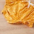 thumbnail image 4 of LMTODLFG Baby Girl Clothes Toddler Baby Girls Ruffles Dot Printed Suspenders Tops+Shorts Outfits Baby Girl Outfits Yellow 6-9 Months, 4 of 7