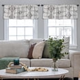 thumbnail image 4 of LALILO Kitchen Curtain Valance Tie Dye Colorful Boho Ink Rod Pocket Window Curtain 52"x 18" Set of 2, 4 of 5