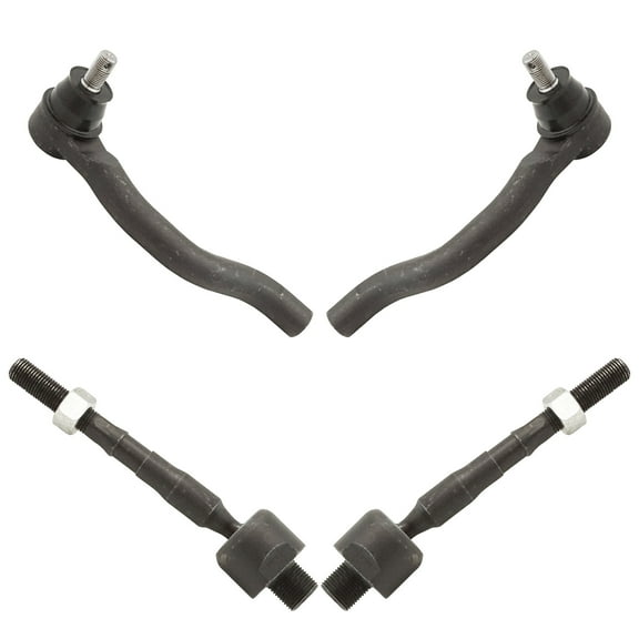 TRQ Front Inner and Outer Tie Rod Set Fits Select 2013-2022 Acura ILX 2012-2015 Honda Civic