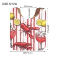 thumbnail image 5 of Yayeee Bath Rug for Bathroom Floor Non Slip Contour Fluffy Soft Absorbent Mat, 20"x24", Red Lobster, 5 of 7