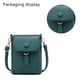 thumbnail image 3 of Bolsos Bandolera para Mujer Pequeño Cuero Vegano Mini Cartera De Hombro Monedero Acolchado,Verde, 3 of 5