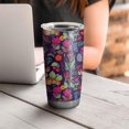 thumbnail image 4 of 20 Oz Pioneer Flower Coffee Tumbler Double Wall Insulated Stainless Steel Water Bottle | Metal Reusable Thermoses Flask with Cup Cap | Leak & Sweat Proof with Anti-Dust Lid, 4 of 7