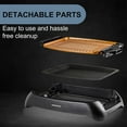 thumbnail image 6 of OVENTE Electric Indoor Grill with 13x10 Inch Non-Stick Cooking Surface, 1000W Fast Heat Up Power, Adjustable Temperature, Removable and Dishwasher Safe Grilling Plate and Drip Tray, Copper GD1632NLCO, 6 of 9