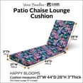 thumbnail image 4 of Vera Bradley by Classic Accessories Water-Resistant Patio Chaise Lounge Cushion, 21 x 44 x 28 x 3 Inch, Ikat Island, 4 of 5