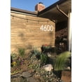 thumbnail image 2 of 12 inch Large Modern House Numbers white plastic with hardware included (0 White), 2 of 3