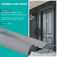 thumbnail image 4 of Gray Premium Foam 1-5/8 in. x 84 in. Gray Screw On Door Weatherstrip with Aluminum Carrier and Foam Gasket, Pack of 25, 4 of 6