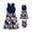 3#Deep Blue, variant on PatPat Womens Dresses Mommy and Me Blue Black Dresses Tropical Floral Midi Sleeveless Casual Summer Dresses for Women,S-XL