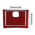 thumbnail image 3 of Real Bright Soft Car Interior Carbon Fiber Sticker Decoration2Pcs For Toyota Camry Red Carbon Fiber Interior Floor Console Storage CoverAuto Car Protection Interior Accessories, 3 of 8