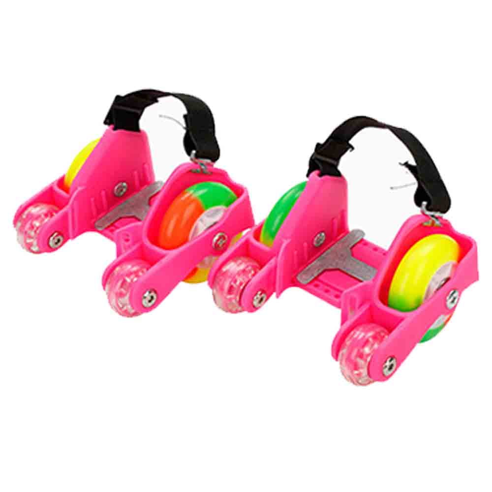 Heel Roller Skates with Lights Adjustable Roller Heel Skates for Kids