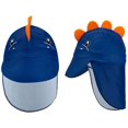 thumbnail image 3 of Boys Two Pieces Boys Bathing Suit Rash Guards with Hat UPF 50+ FBA，6-7T, 3 of 4