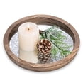 thumbnail image 1 of Bandeja decorativa redonda de madera Hanobe, 1 of 1