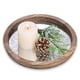 thumbnail image 1 of Bandeja decorativa redonda de madera Hanobe, 1 of 1