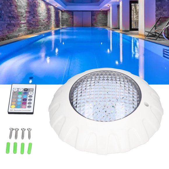 Pool LED Pool Lights DC12V/38W with Remote IP68 Waterproof RGB Colorful Energy Saving Pool Lamp for Pond Fountain Pool