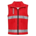 thumbnail image 2 of purcolt Womens Reflective Safety Vest High Visibility Multi Pocket Full Zip Waistcoats for Surveyor, Volunteer, Crossing Guard, Road, Construction, 2 of 7