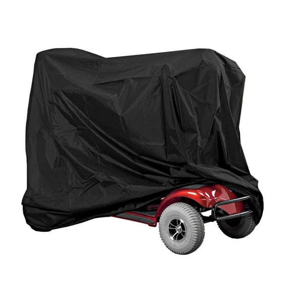 FAGINEY Elderly Mobility Scooter Cover, Waterproof Rain Protection Wheelchair Professional Storage Cover (Black)