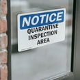 thumbnail image 4 of (2 Pack) Quarantine Inspection Area OSHA Notice Sign 5 Inch X 3.5 Inch Vinyl Label Decal Sticker Weather Resistant, UV Protected for Workplace, Business, and Construction Site, Made in, 4 of 7