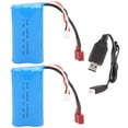 thumbnail image 1 of Rechargeable 7.4V 1500mAh 15C Lipo Battery for RC Car Boat, 1 of 23