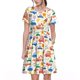 thumbnail image 1 of Disketp Cartoon Transportation para Vestido de Manga Corta para Mujeres, Vestidos de Verano para Mujeres, Casual y Holgado para la Playa, 1 of 6