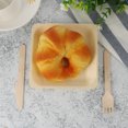 thumbnail image 2 of 150PCS Eco-friendly Wooden Disposable Tableware Food Fruit Serving Flatware for Wedding Birthday Party (Knife, Fork, Plate, Each 50PCS), 2 of 8