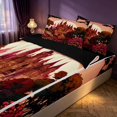 thumbnail image 2 of Homewish Vintage Castle Zipper Twin Comforter Sets with Fitted Sheet and 2 Pillowcases for Princess Girls, Botanical Tree Floral Zipper Bedding Set, Black Reversible, 2 of 7