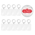 thumbnail image 4 of CIMAXIC 10pcs Blank Insert Photo Frame Split Ring Keychain Functional Keyring Picture Frame,1.97"X1.3"X0.2", 4 of 4