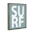 thumbnail image 3 of Stupell Surf Summer Fun Turquoise Phrase Landscape Painting Gray Floater Framed Art Print Wall Art, 3 of 6