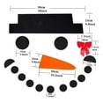 DBYLXMN DIY Christmas Snowman Face Wall Stickers 16pcs/Set Xmas