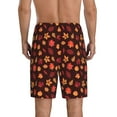 thumbnail image 4 of Lsque fall Maple leaf Mens Sleep Pajama Shorts,Short Pajama Pants, Cotton Ultra-Soft Knit-4X-Large, 4 of 9
