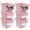 White + Pink, variant on Costway 6PCS Storage Bins on Wheels with Stay-Open Lid for Kitchen Bedroom Laundry Closet White + Pink