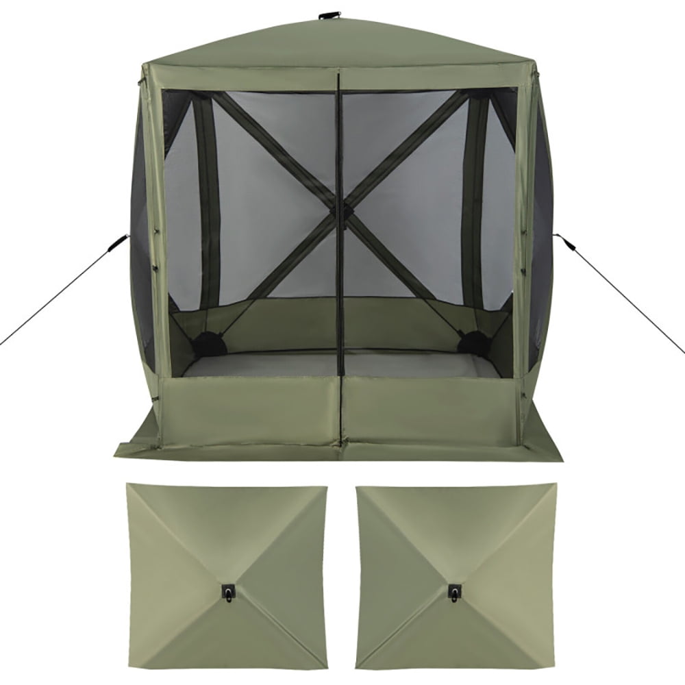 Aimee Lii 6.7 x 6.7 Feet Pop Up Gazebo with Netting and Carry Bag, Canopy Gazebo for Party Camping BBQ Events, Green Aimee Lii 6.7 x 6.7 Feet Pop Up Gazebo with Netting and Carry Bag, Canopy Gazebo for Party Camping BBQ Events, Green
