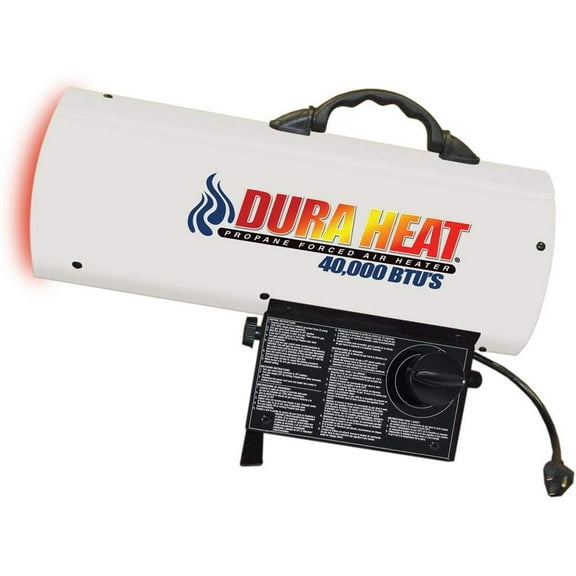 DuraHeat Propane Forced Air Heater - Indoor Garage Heater - White
